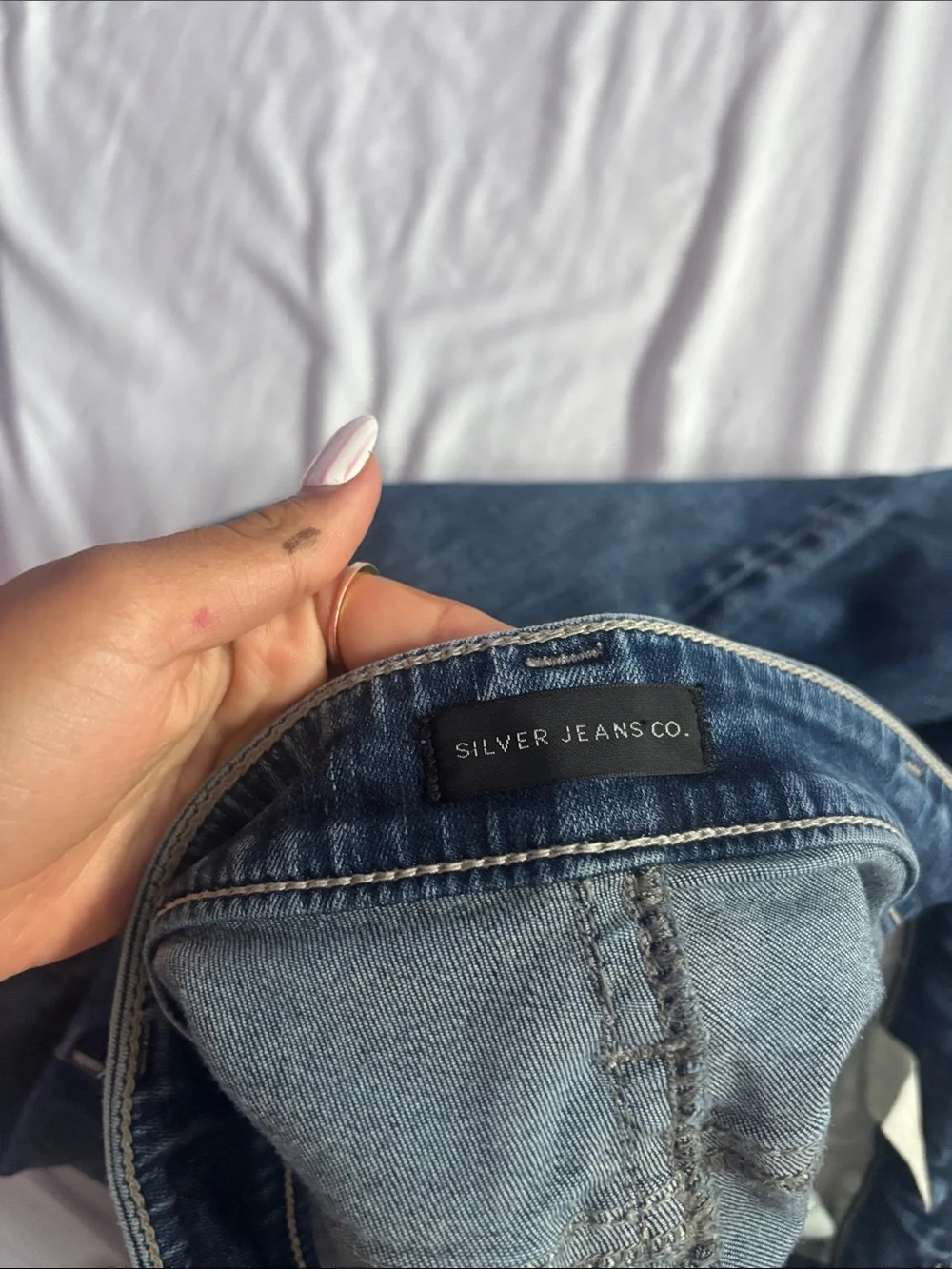 Silver Jeans Men's Blue Washed Straight Jeans